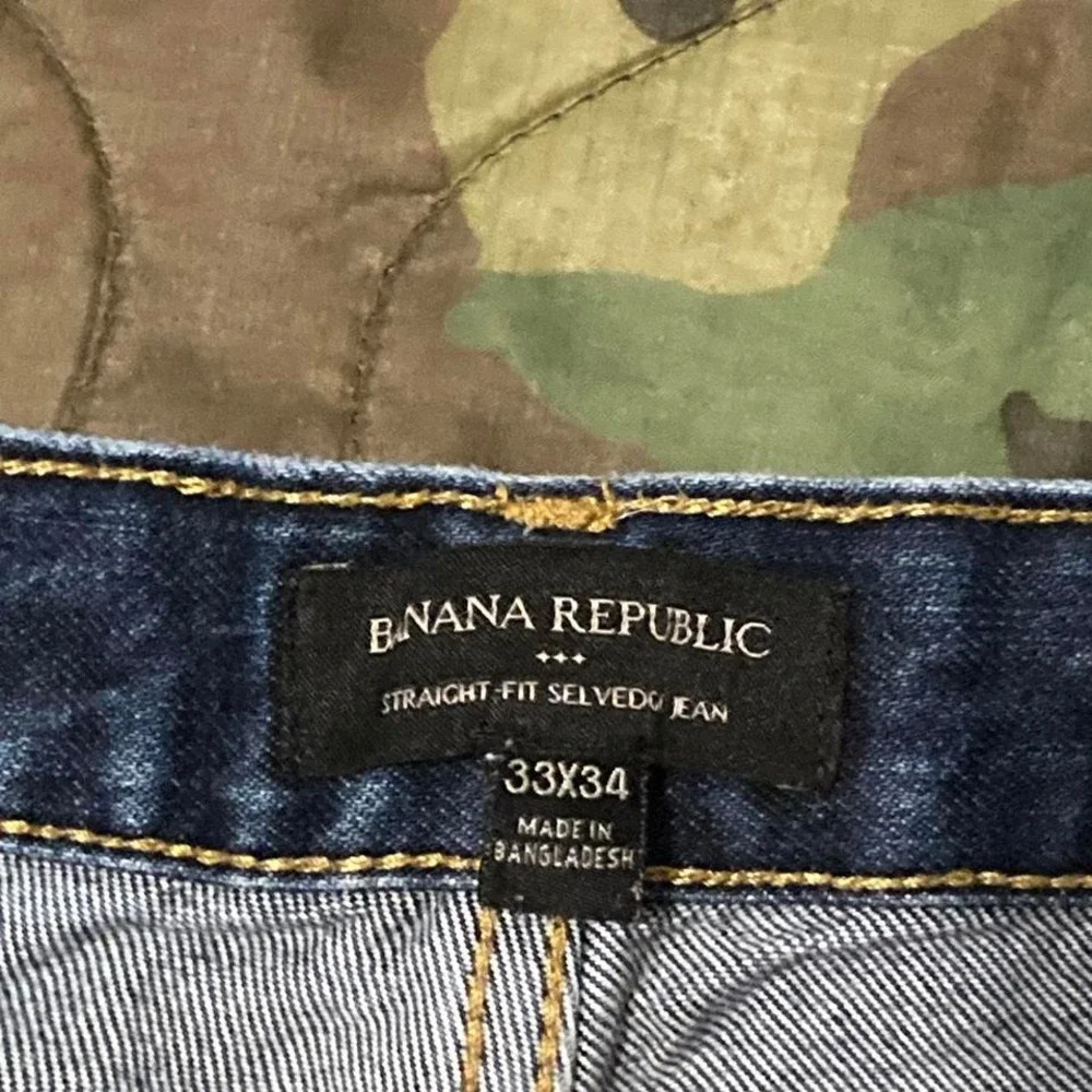 Banana republic straight fit‎ selvedge denim redline whiskering 31/30